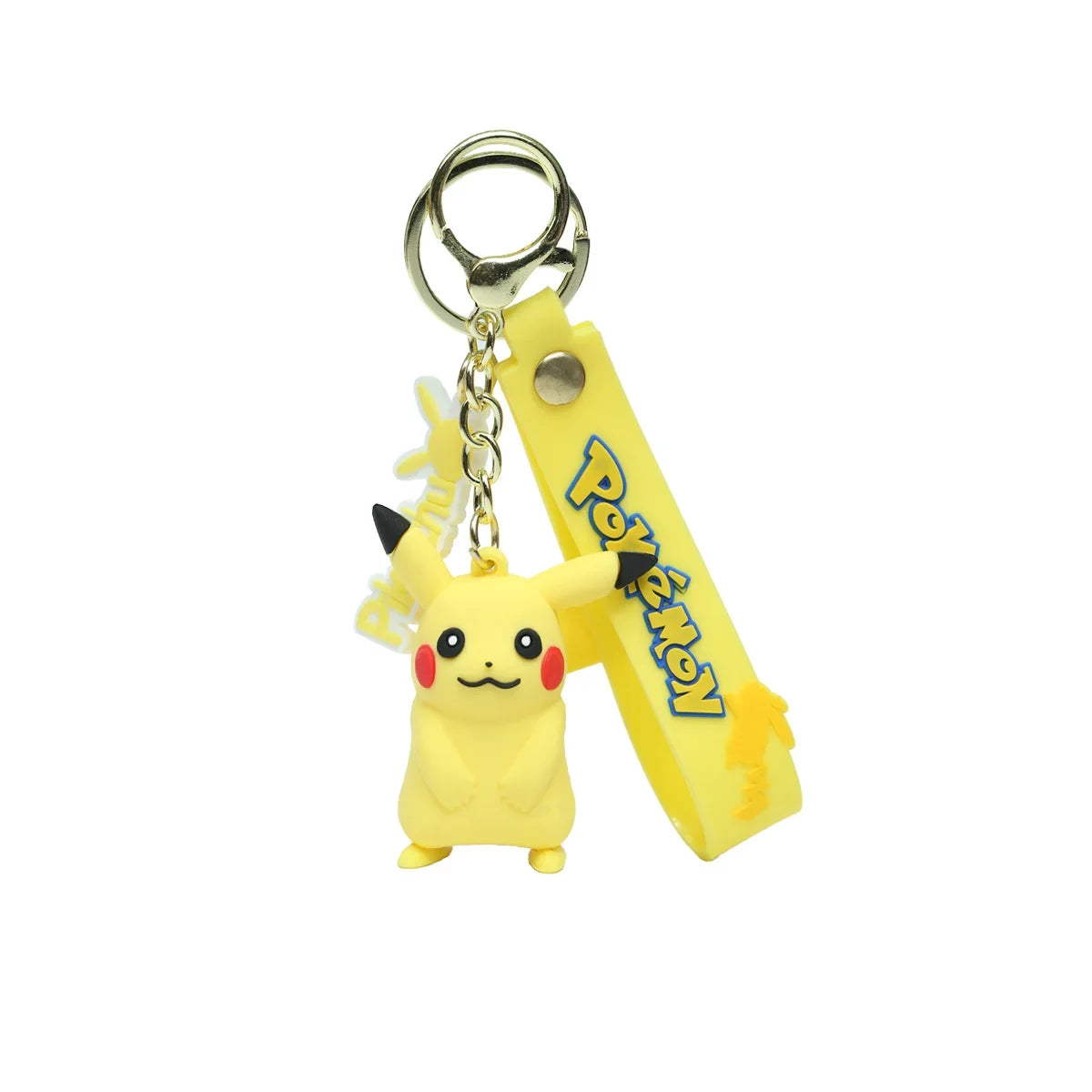 Pokemon Pikachu Keychain Anime Action Figure Toy Kawaii Cartoon Fashion Charmander Psyduck Doll Keyring Car Bag Pendant Kid Gift