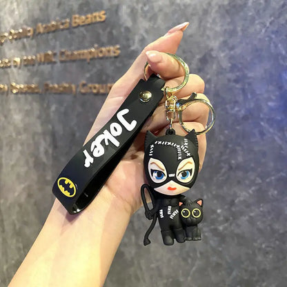 Batman Keychain Car Pendant Anime Superman Backpack Superhero Avengers Pendant Keychain Birthday Gift for Friends