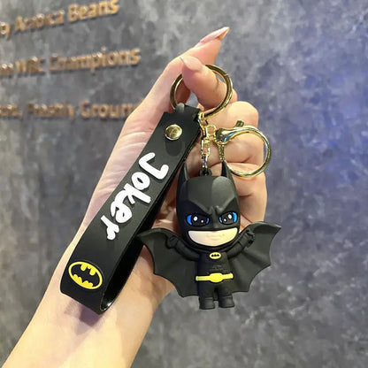 Batman Keychain Car Pendant Anime Superman Backpack Superhero Avengers Pendant Keychain Birthday Gift for Friends