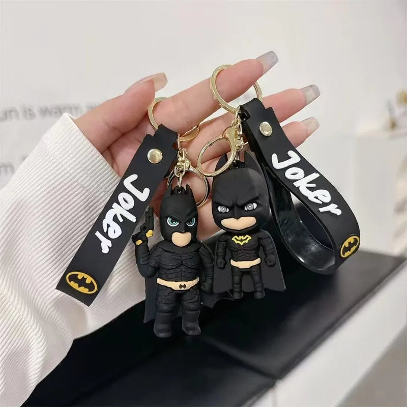 Batman Keychain Car Pendant Anime Superman Backpack Superhero Avengers Pendant Keychain Birthday Gift for Friends