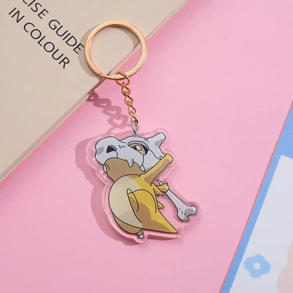 Pokemon Pikachu Keychain Anime Action Figure Toy Kawaii Cartoon Fashion Charmander Psyduck Doll Keyring Car Bag Pendant Kid Gift