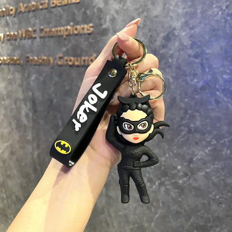 Batman Keychain Car Pendant Anime Superman Backpack Superhero Avengers Pendant Keychain Birthday Gift for Friends