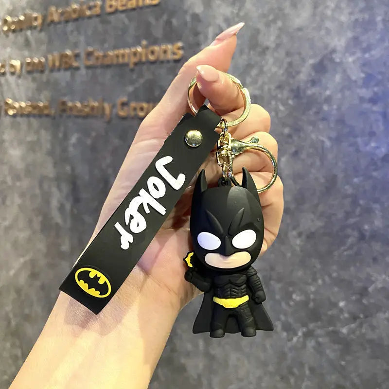Batman Keychain Car Pendant Anime Superman Backpack Superhero Avengers Pendant Keychain Birthday Gift for Friends
