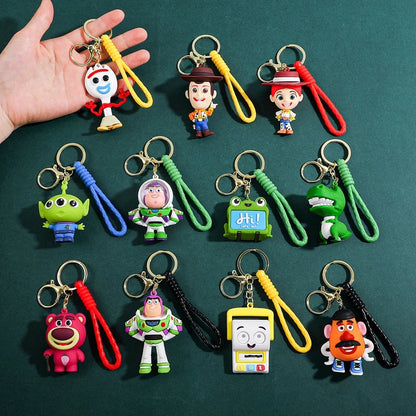 Toy Stories Figures Keychain for Bag Toy Stories Keycap Keychain Anime Keychain Toy Inspire Birthday Gifts for Fans 토이스토리 키캡