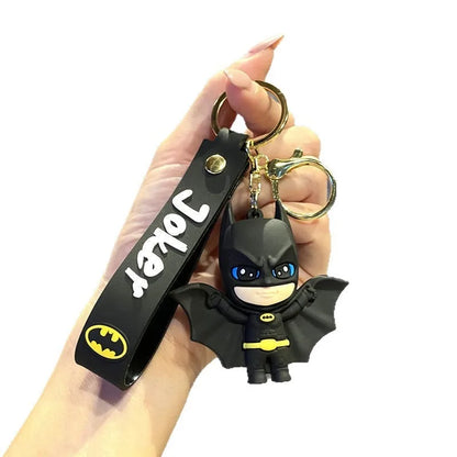Batman Keychain Car Pendant Anime Superman Backpack Superhero Avengers Pendant Keychain Birthday Gift for Friends