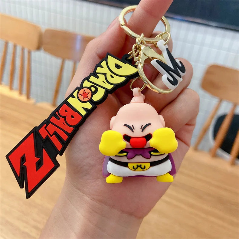 @Dragon Ball keychain creative Goku Vegeta pendant cartoon value fashionable personalized PVC Keyring Backpack Decor Fans Gift