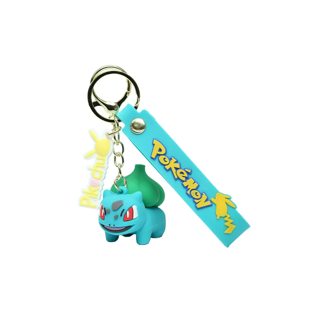 Pokemon Pikachu Keychain Anime Action Figure Toy Kawaii Cartoon Fashion Charmander Psyduck Doll Keyring Car Bag Pendant Kid Gift
