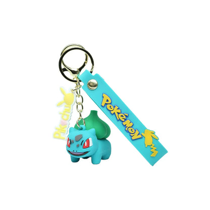 Pokemon Pikachu Keychain Anime Action Figure Toy Kawaii Cartoon Fashion Charmander Psyduck Doll Keyring Car Bag Pendant Kid Gift