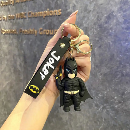 Batman Keychain Car Pendant Anime Superman Backpack Superhero Avengers Pendant Keychain Birthday Gift for Friends