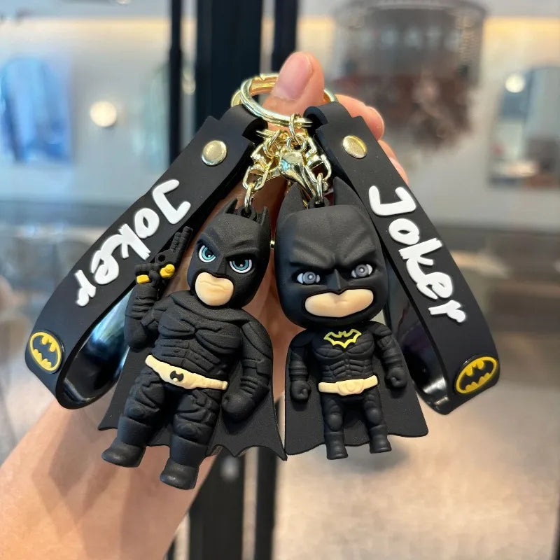 Batman Keychain Car Pendant Anime Superman Backpack Superhero Avengers Pendant Keychain Birthday Gift for Friends