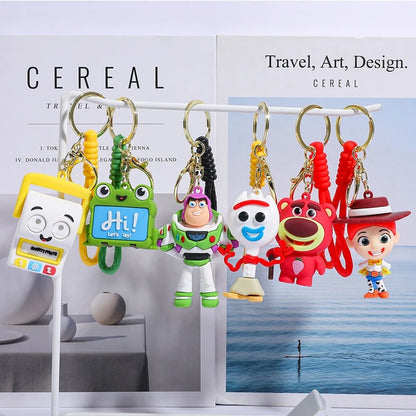 Toy Stories Figures Keychain for Bag Toy Stories Keycap Keychain Anime Keychain Toy Inspire Birthday Gifts for Fans 토이스토리 키캡