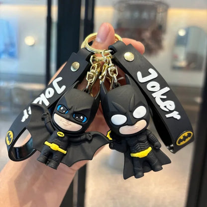 Batman Keychain Car Pendant Anime Superman Backpack Superhero Avengers Pendant Keychain Birthday Gift for Friends